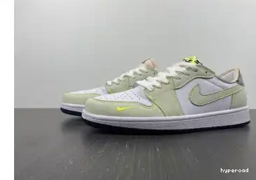 Hyperoad Low Jordan Nike Air White-Green 1 0607